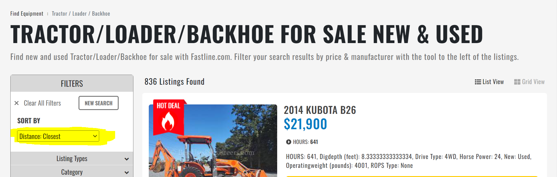 How much does a Used Backhoe Loader Cost? [Q3 2024 data] Fastline