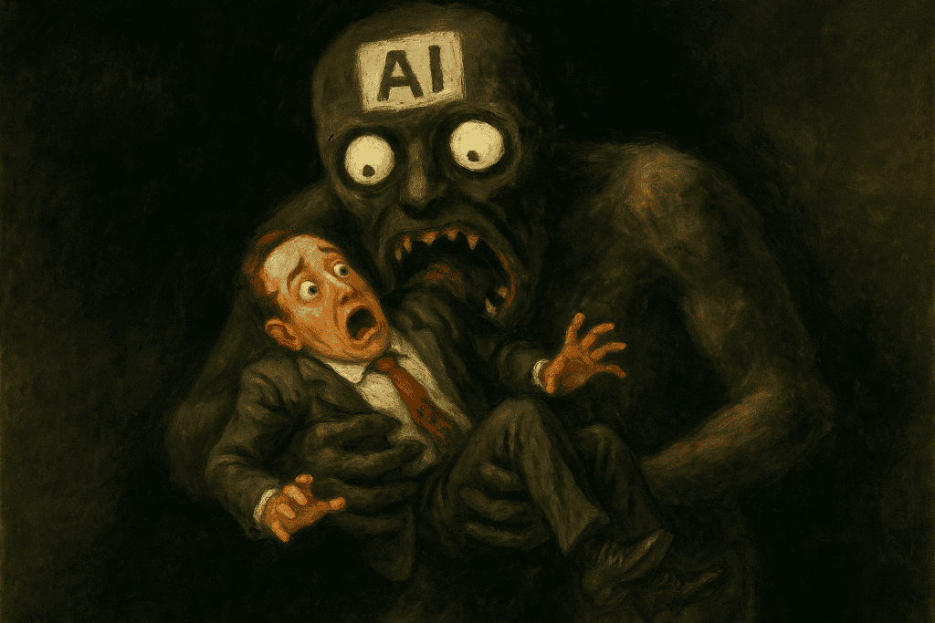 Troy riffing on Goya to make a statement about AI and Business
