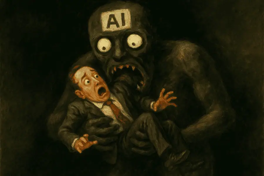 Troy riffing on Goya to make a statement about AI and Business